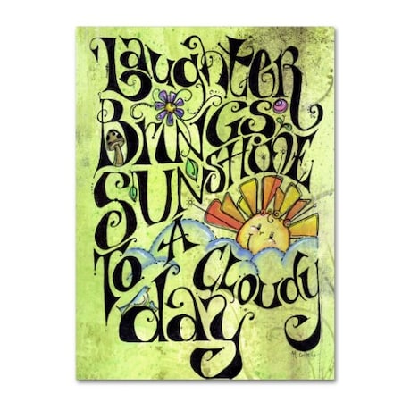 Maureen Lisa Costello 'Laugh Away A Cloudy Day' Canvas Art,14x19